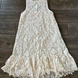 Elegant Ivory Lace Dress